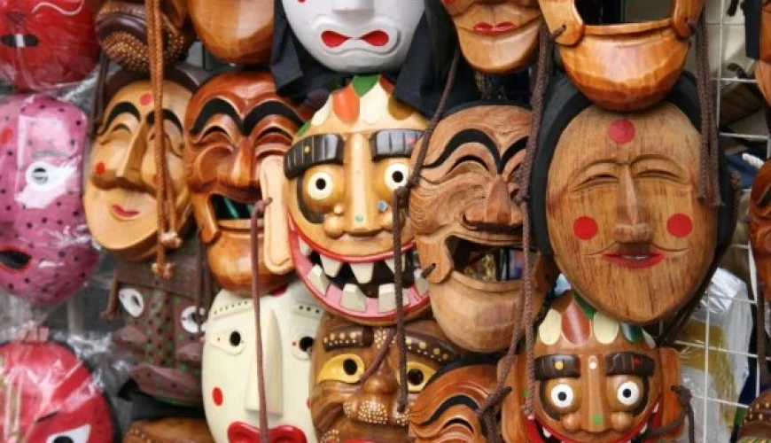 Masques - souvenirs de Corée
