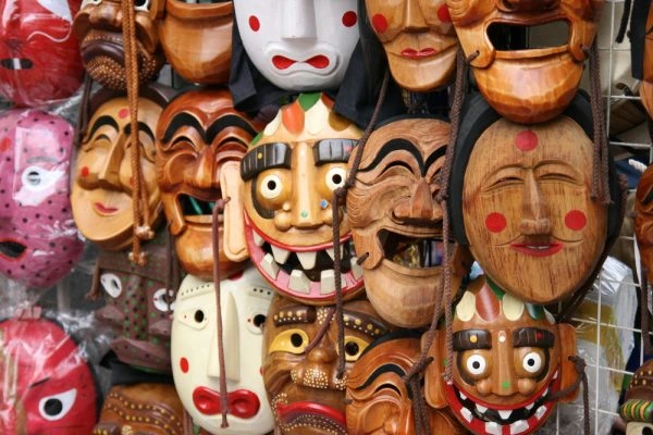 Masques - souvenirs de Corée