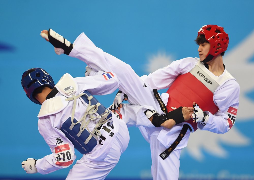 Le taekwondo est le sport national en Corée du Sud