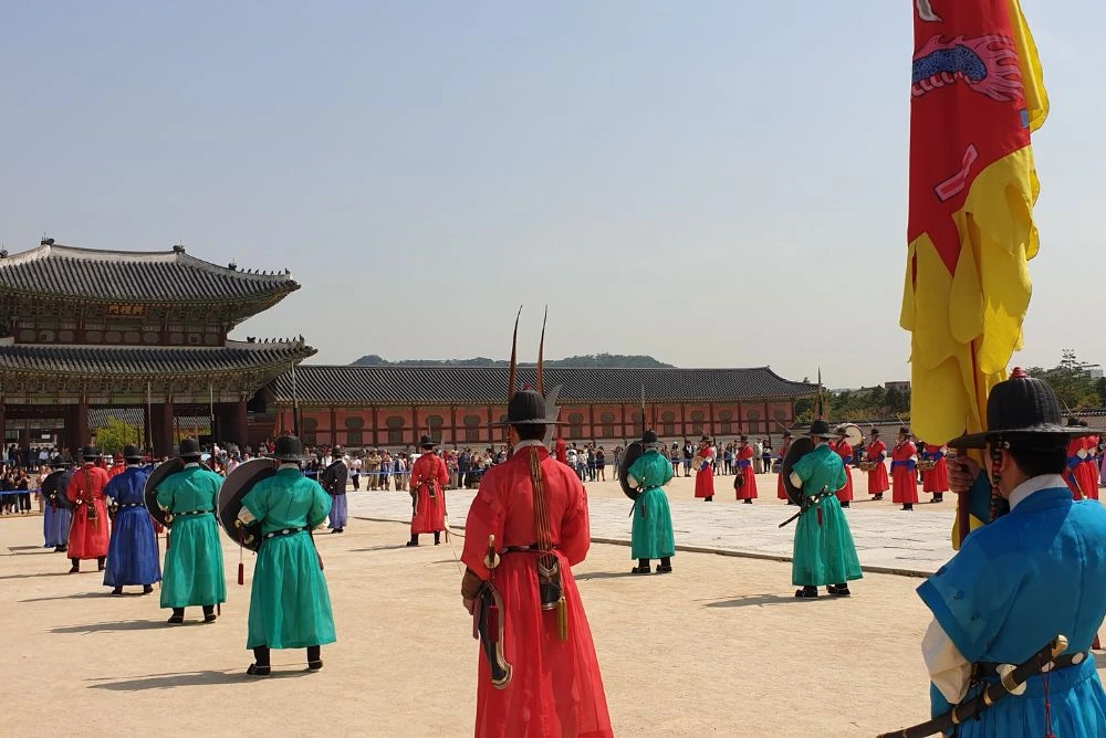 Palais-Gyeongbokgung-gardes-corée du sud