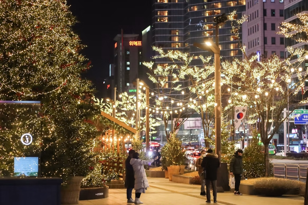 rue seoul hiver noel