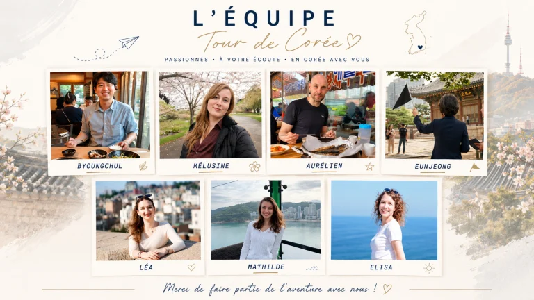 l'équipe Tour de Corée