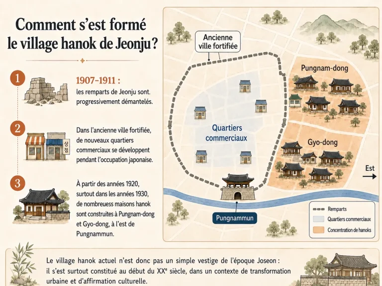 L'histoire du village hanok de Jeonju